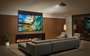 Residential Smart Home with Kaleidescape Projector